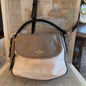 Kate Spade Two-Tone Crossbody Bag - Brown and Cream